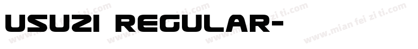 Usuzi Regular字体转换
